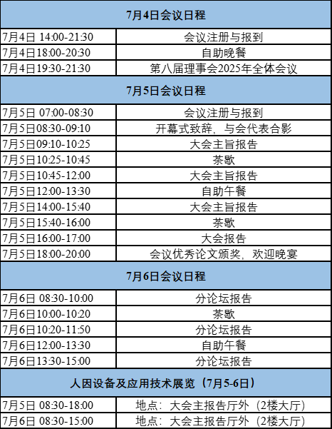 恒挚协办|2025中国人类工效学学会学术会议第二轮通知